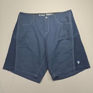 Kuhl Mens Blue Outdoor Hiking Travel Shorts Men's Size‎ 38 Style 5048S